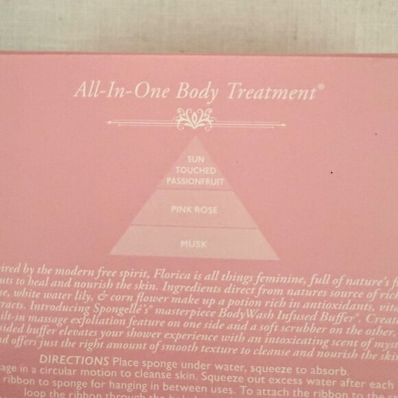 Florica by Spongelle Jude Rose Body Wash Buffer 4oz 22 Washes - Picture 7 of 13